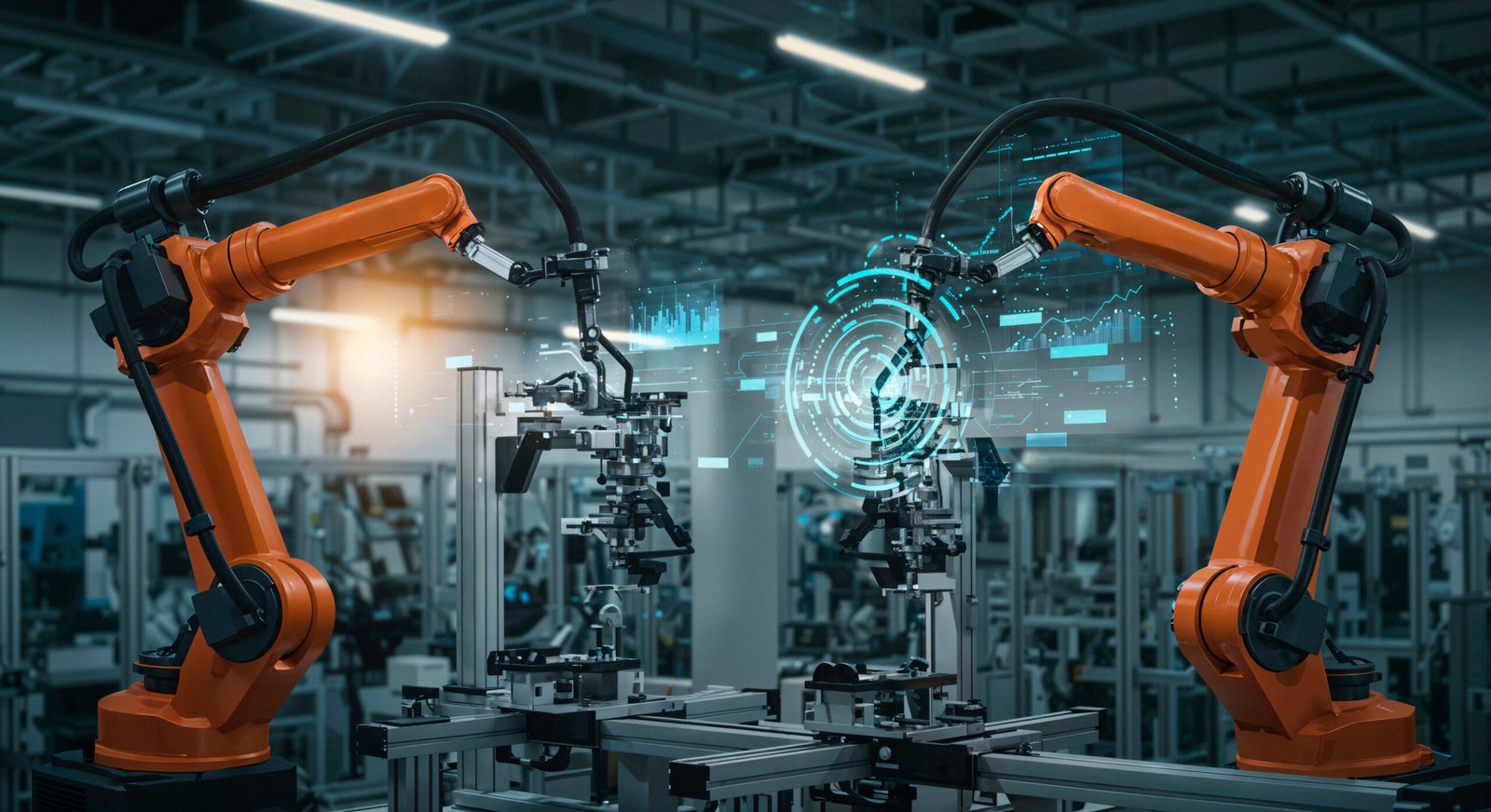 Custom industrial automation and robotics engineered by Elionicx Technologies